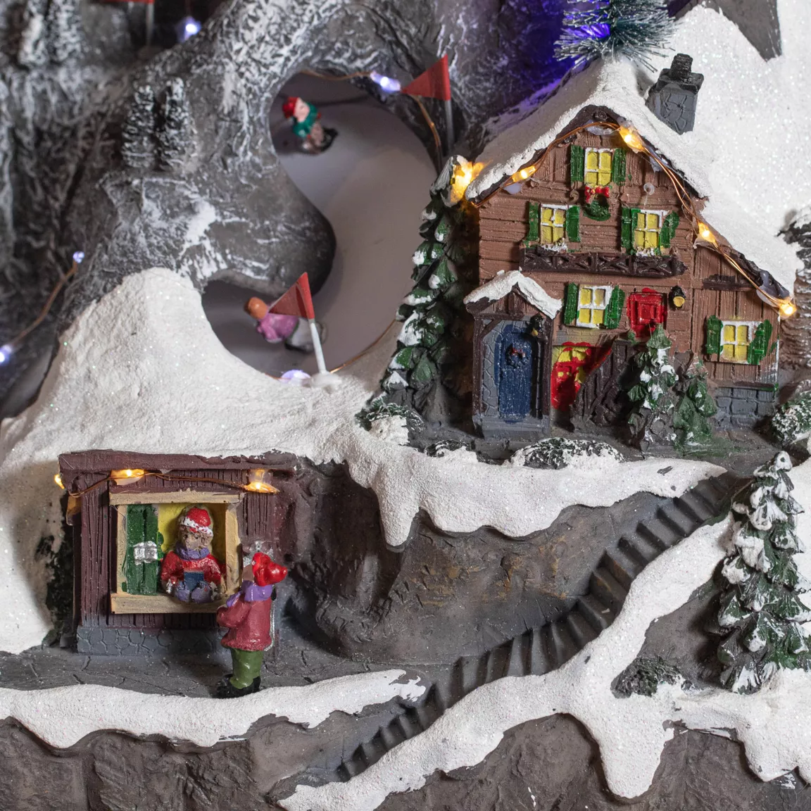 Village de Noël lumineux Joie d'hiver