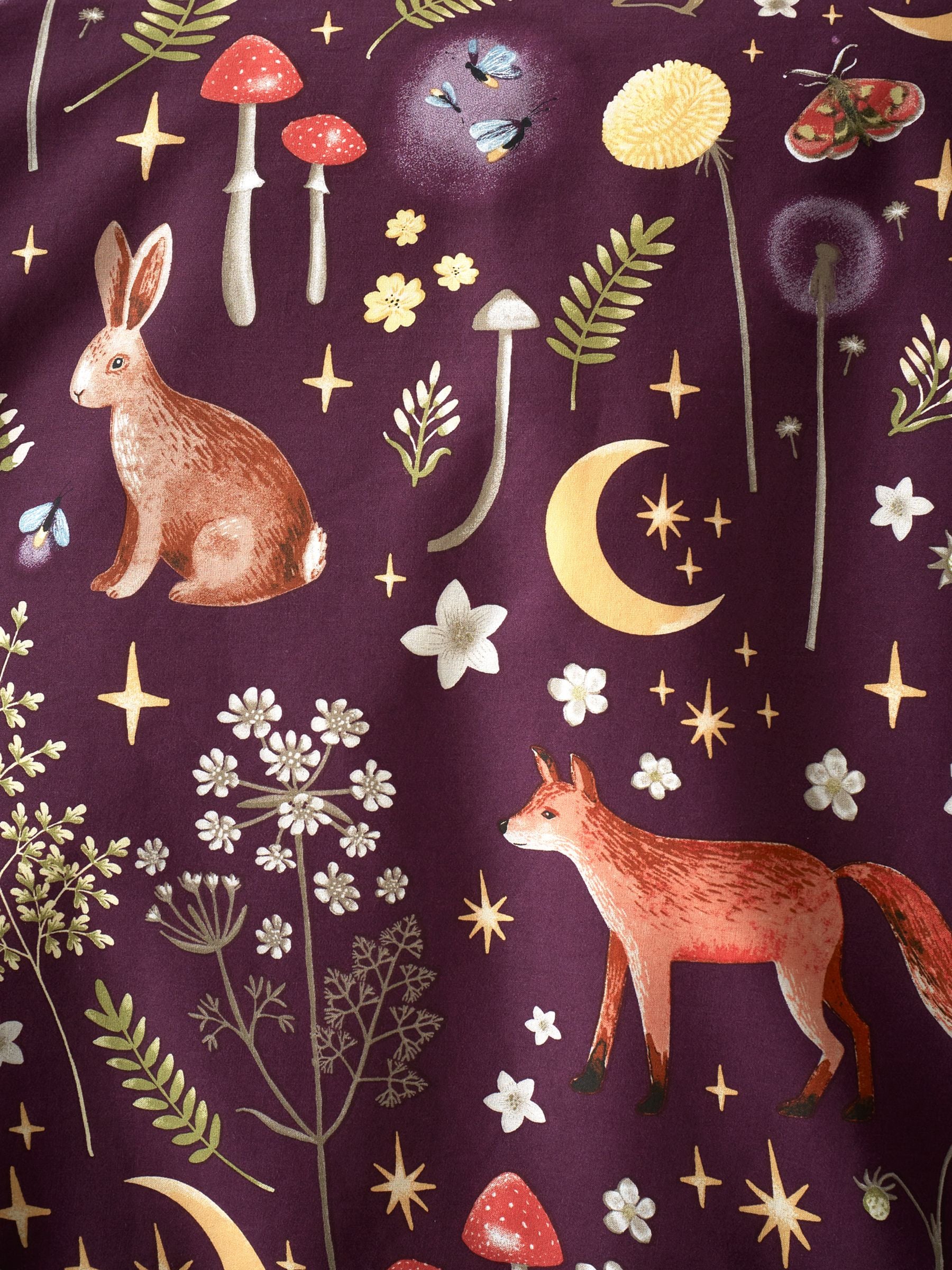 Catherine Lansfield Enchanted Twilight dekbedovertrek met dierenprint en kussensloop