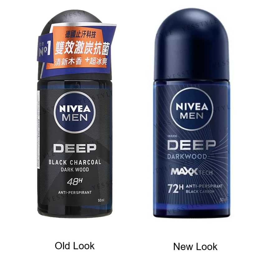 NIVEA - Men Deep Darkwood Anti-Transpirant Black Carbon Roll On
