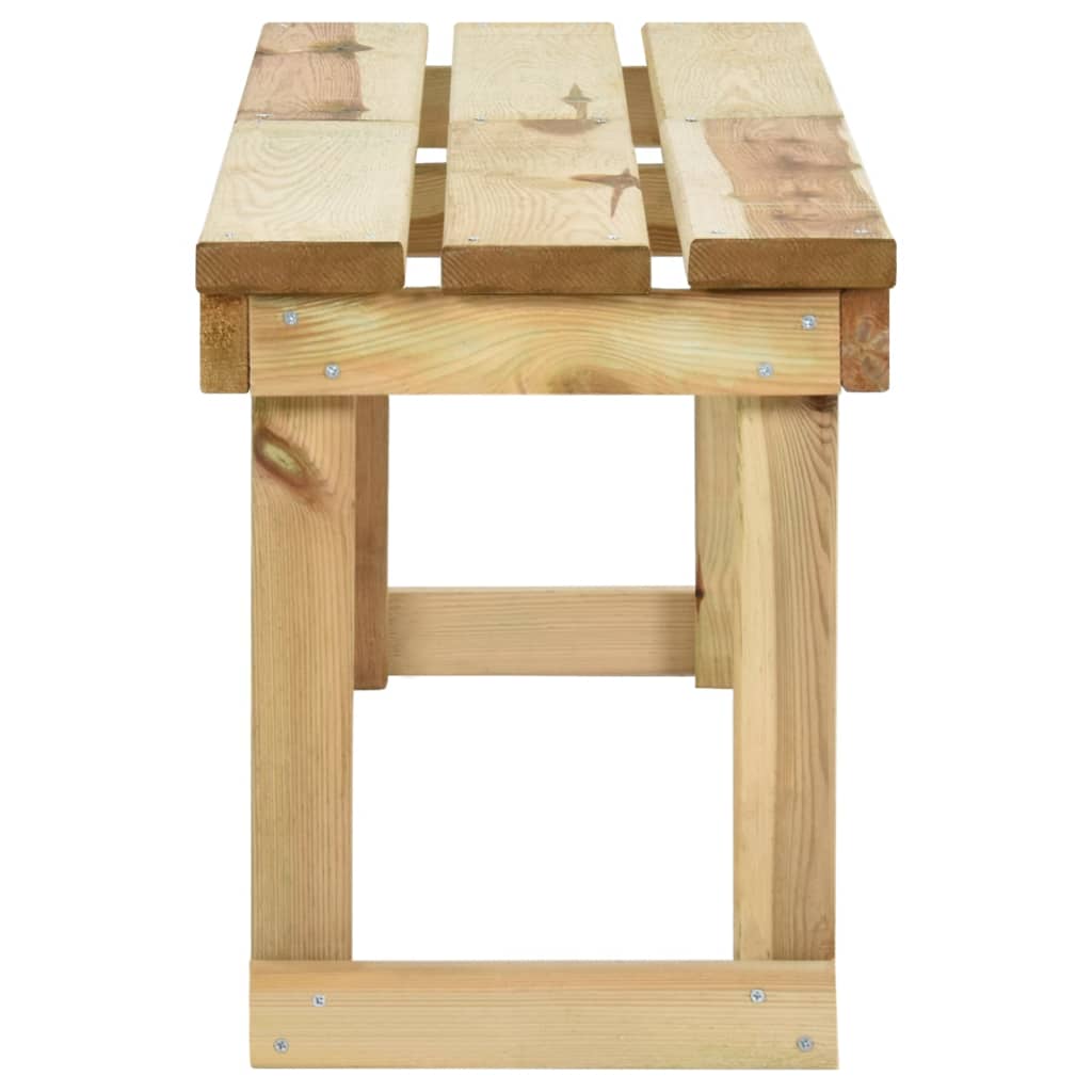Banc de jardin meuble de patio d'extérieur terrasse 140 x 38 x 45 cm bois de pin imprégné