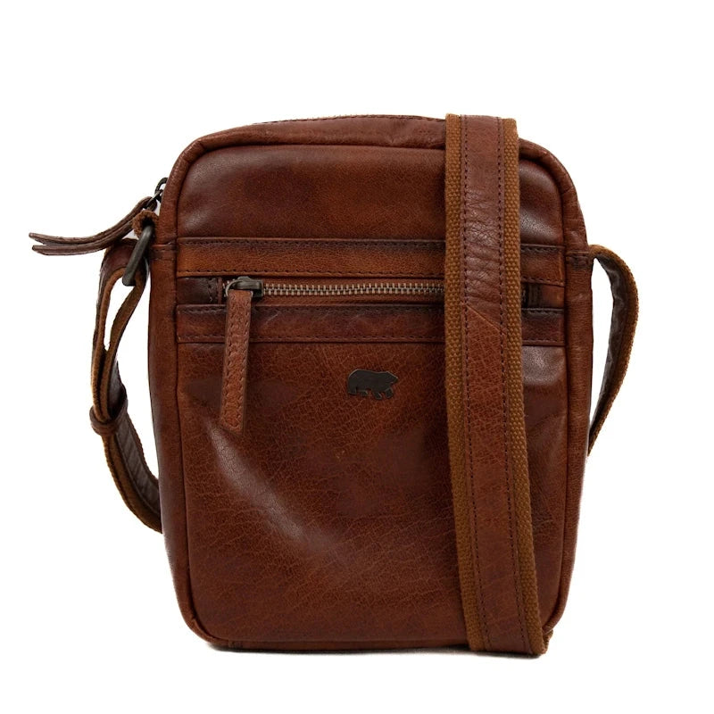 Bear Design Shoulderbag Tobias Cognac