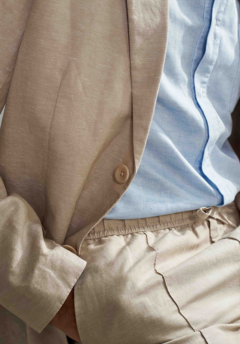 About Companions Leinen-Blazer Enver Linen Sand