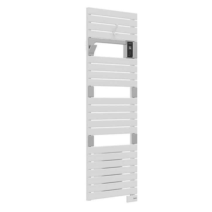 Sèche-serviettes électrique à inertie fluide Sauter Asama connectable blanc 750W + soufflerie 1000W