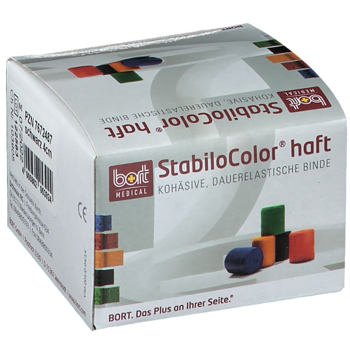 BORT StabiloColor® haft Binde 4 cm schwarz