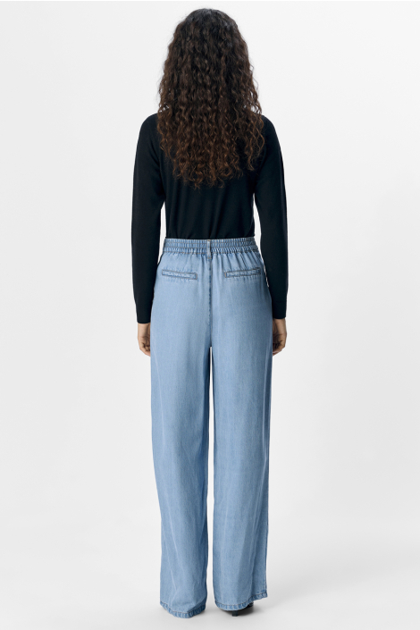 Object blauwe dames broek