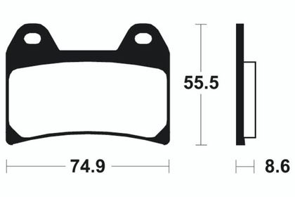 Plaquettes de freins Tecnium Racing métal fritté carbone - MCR206