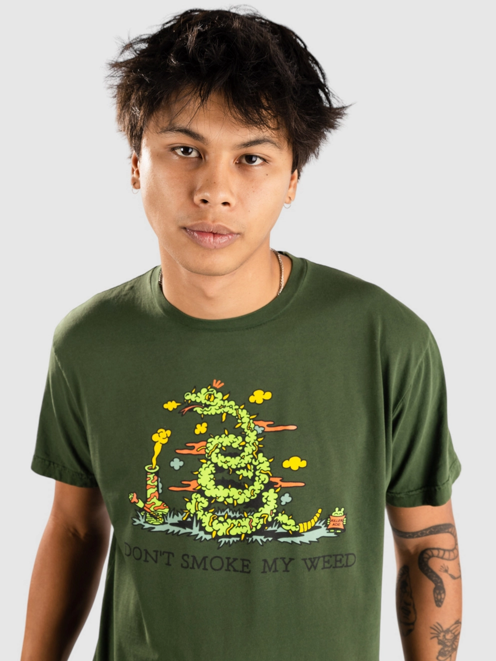 Killer Acid Dont Smoke T-Shirt dye grn