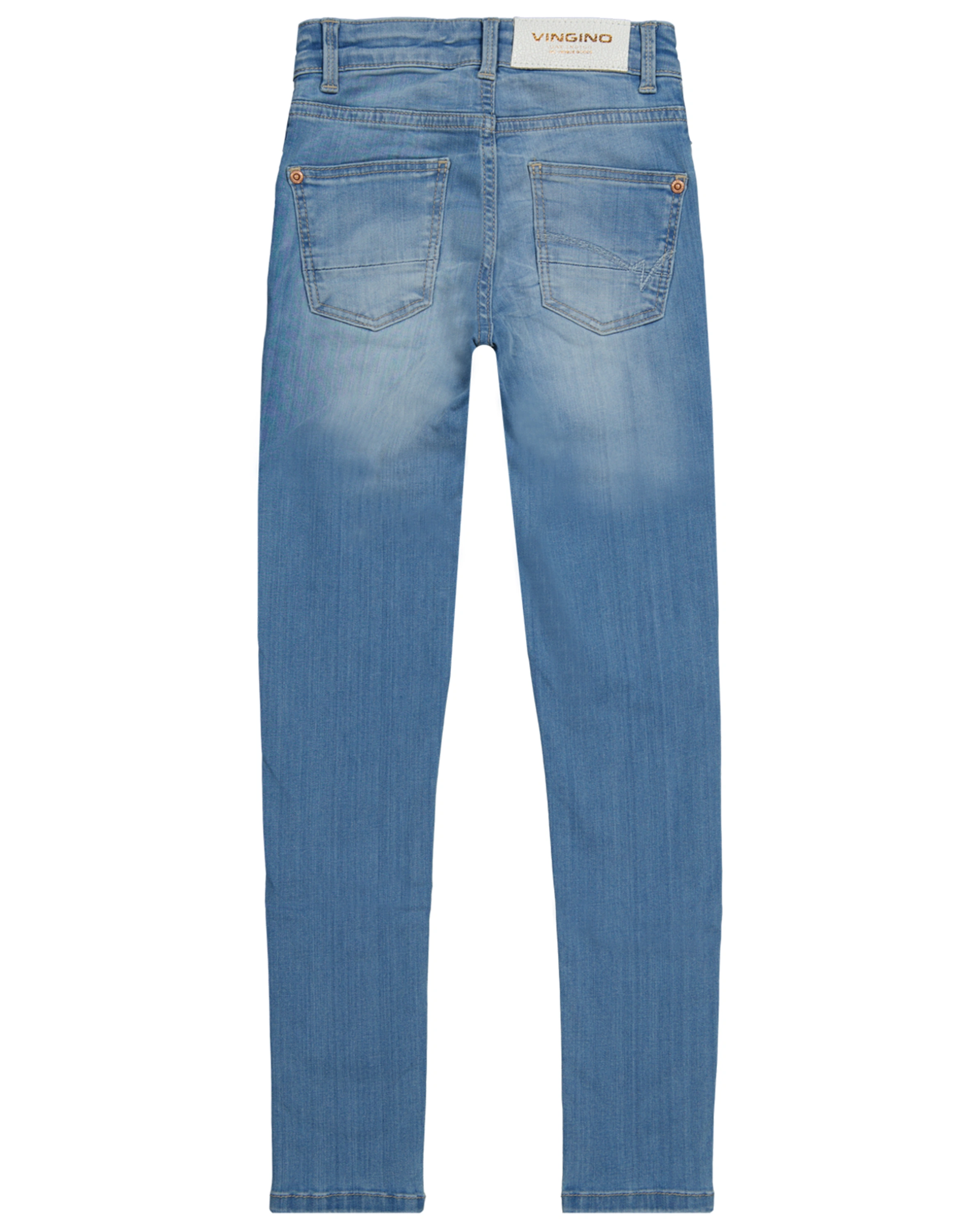 Jeanshose BROOKLYN RUFFLE Super Skinny Fit in light indigo