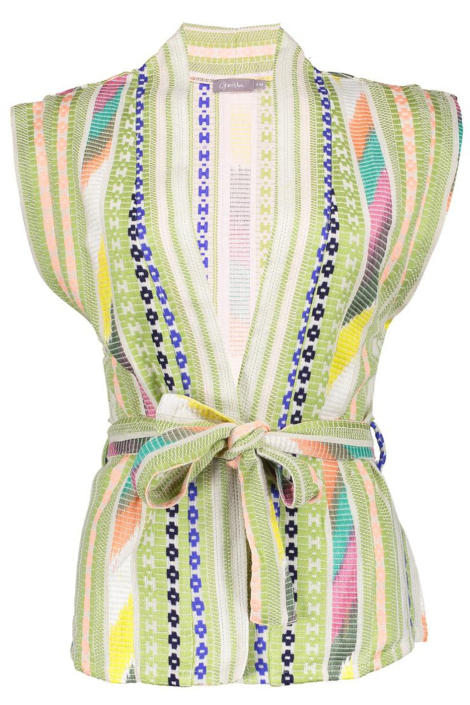 Geisha groene dames gilet