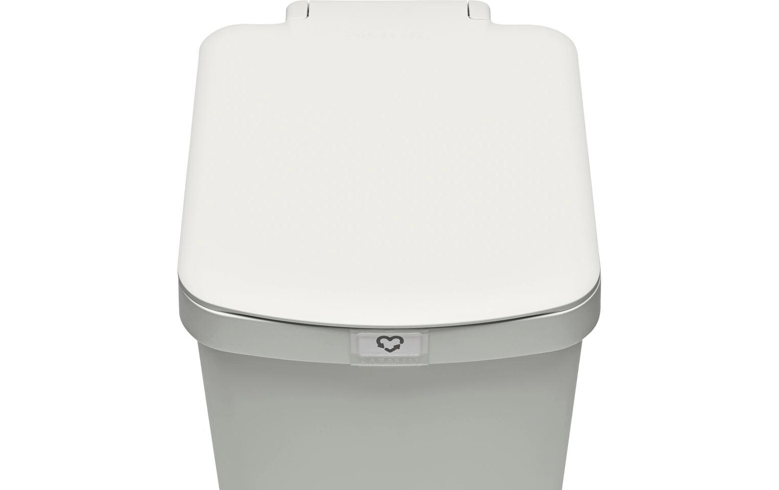 Recyclingbehälter StepUp 25 l, HellgrauTreteimer für Recyclingmaterialien