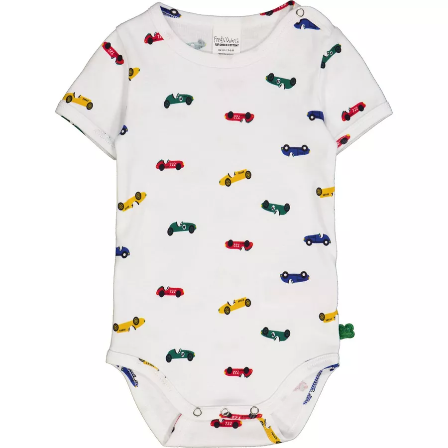 Fred's World Kurzarmbody WhiteCucumberyellow
