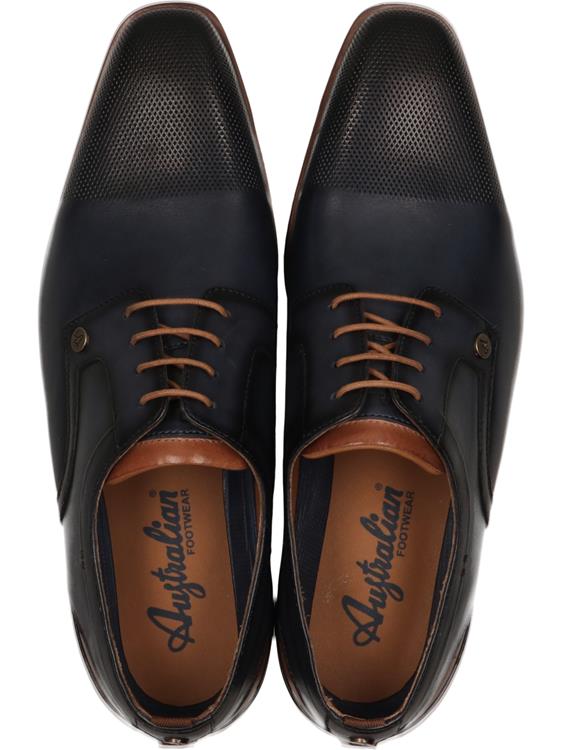 Australian Footwear Clayton Blue-Cognac