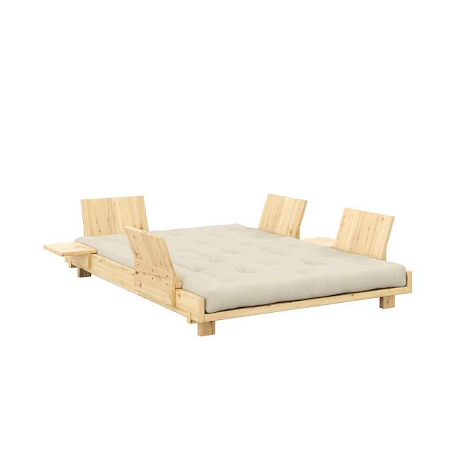 Karup Design Bett »Social Sofa Bed, mit verstellbarem Zubehör, inkl Matratze & Lattenrost« Bett wahlweise mit 2 oder 4 Rückenlehnen und 2 Ablagen. Mit Matratze