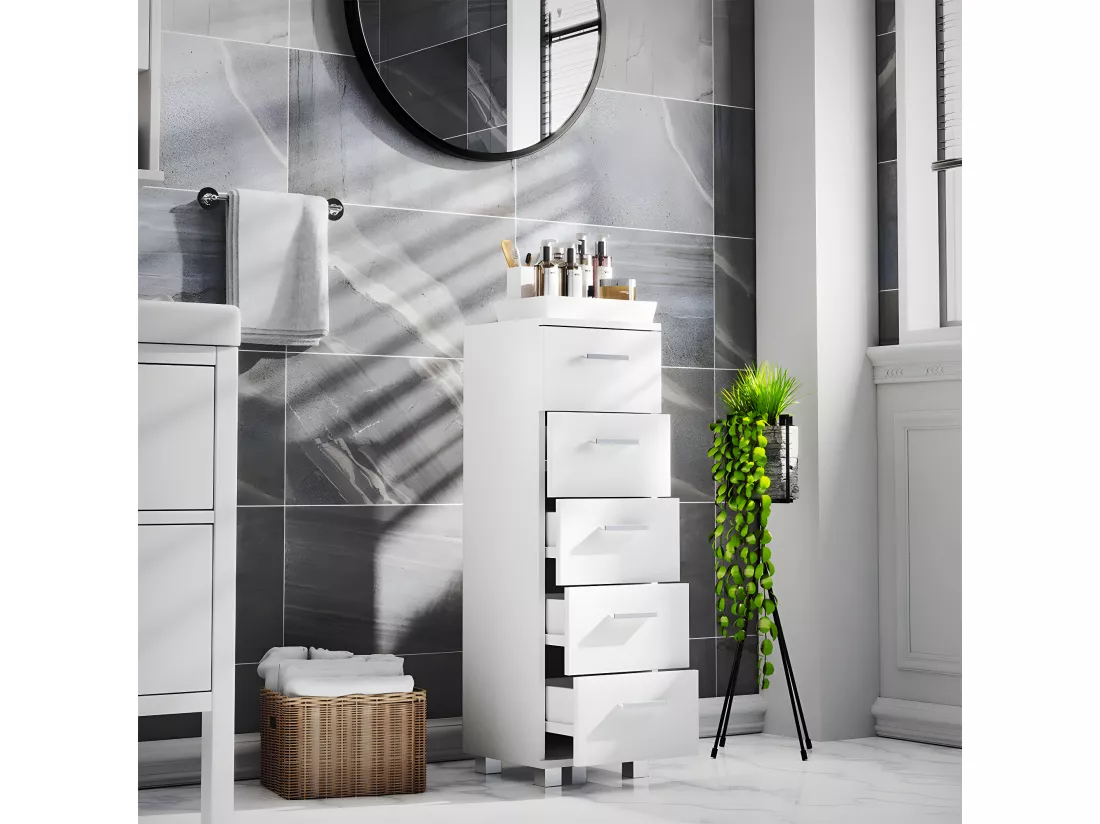 Meuble de salle de bains Tiroirs Commode Zalo M