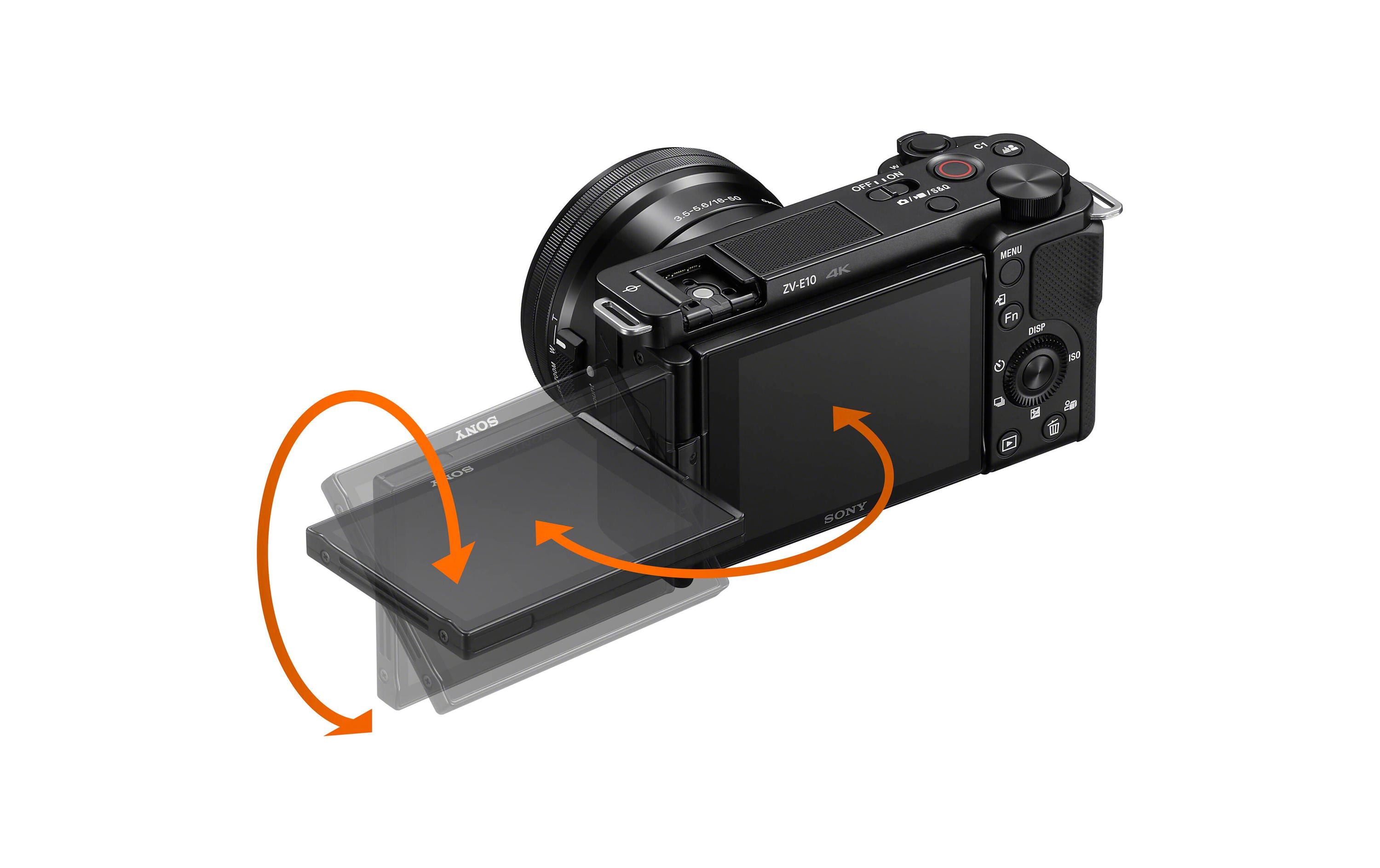 Fotokamera ZV-E10L Kit 16-50<br>Beeindruckende Kamera für Vlogs mit zusätzlichem Objektiv