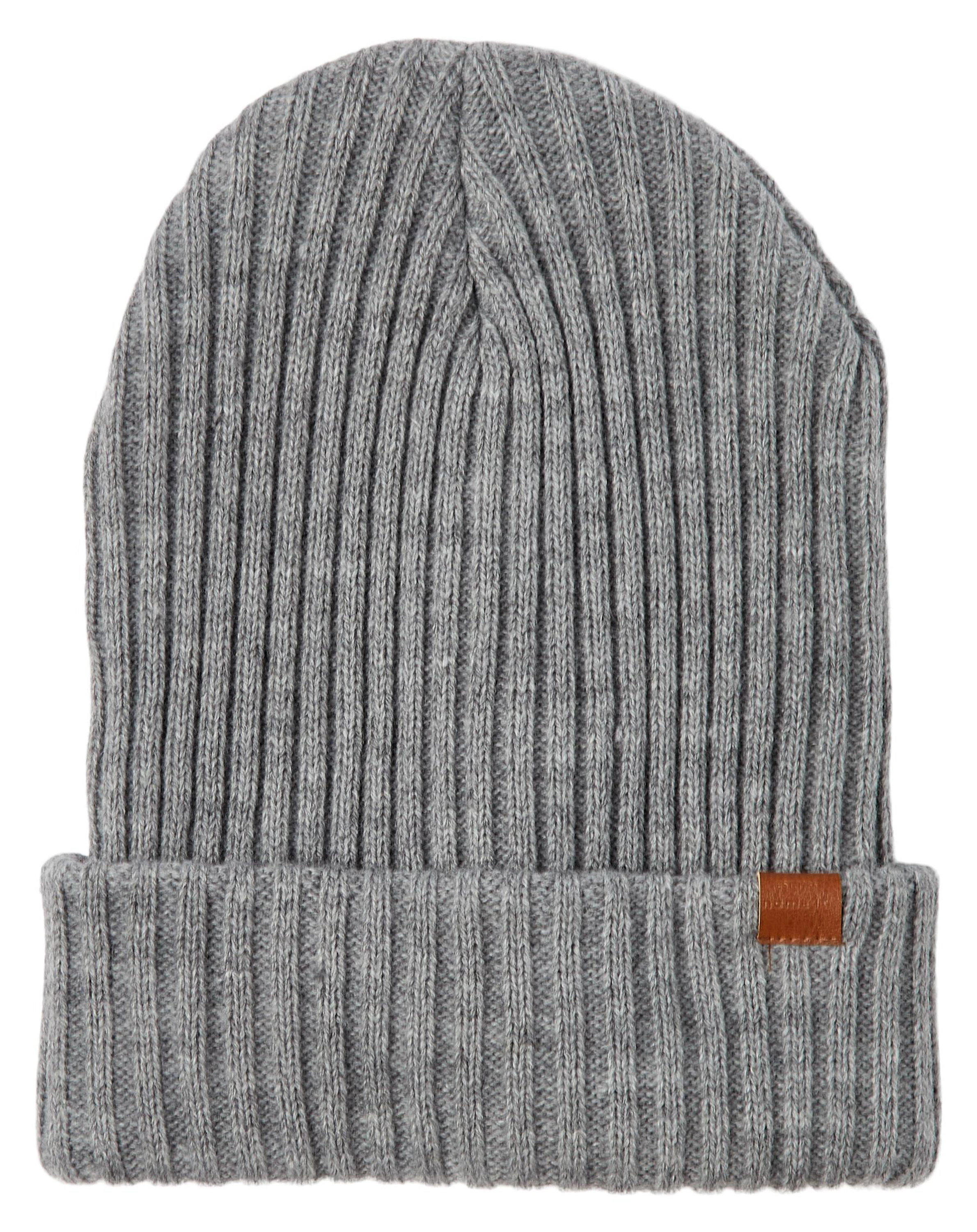 Strickmütze NKNMILAN in grey melange