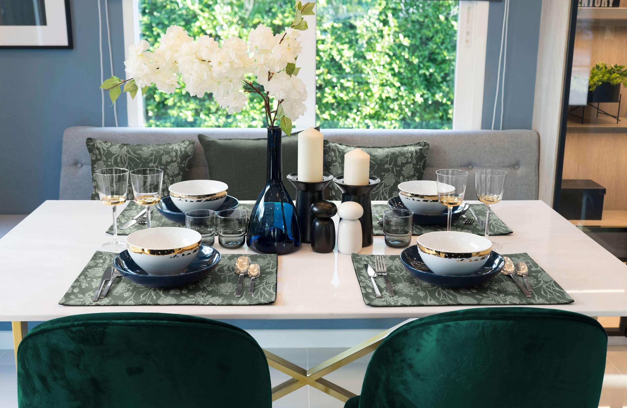 Adam Platzset »Flower Cuvée« GOTS organic,zertifiziert durch CERES 0242,Made in Germany