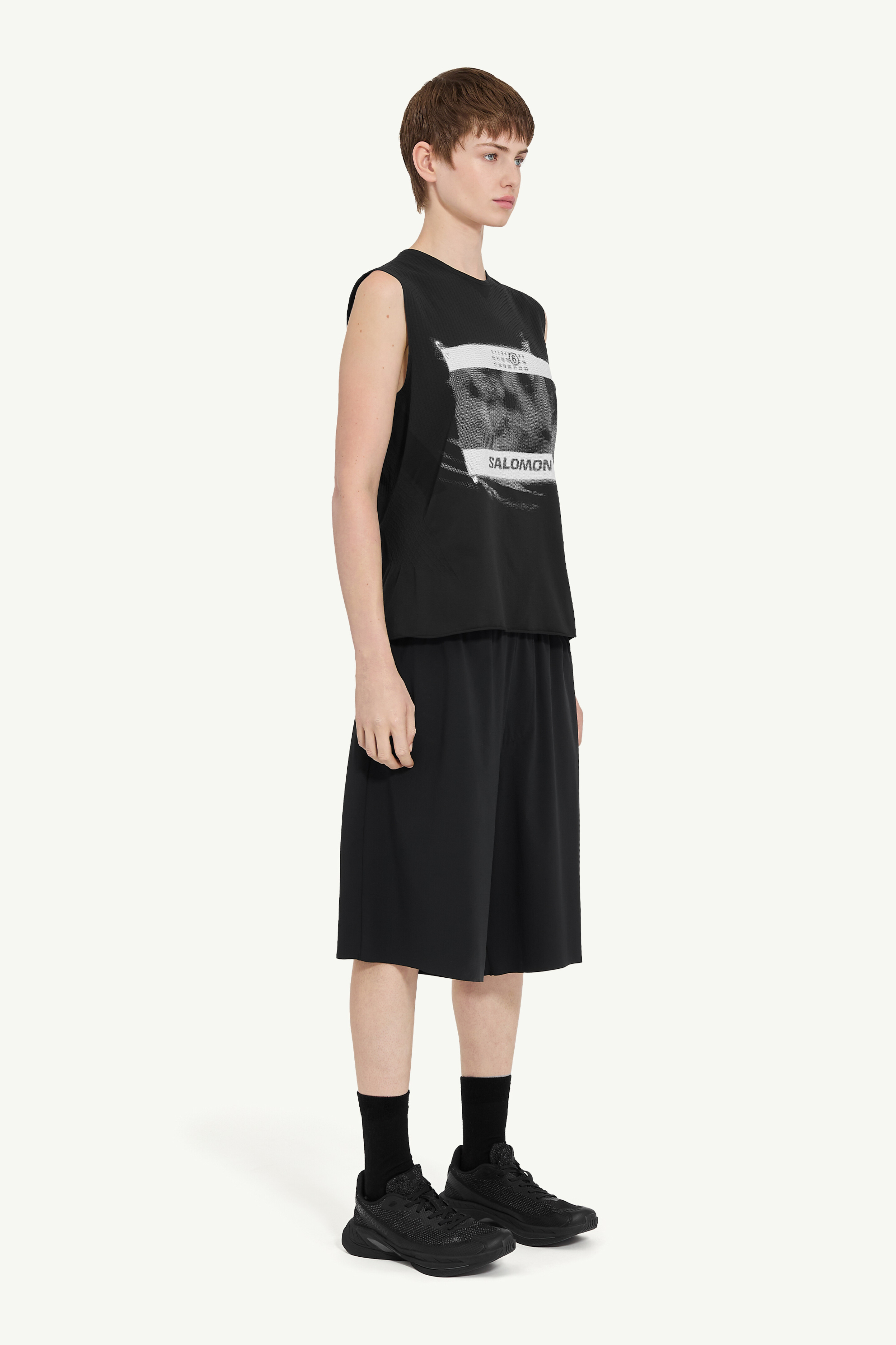 Black Printed T-Shirt MM6 x Salomon | MM6 Noir