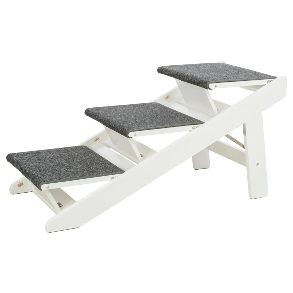 Rampe pour chien avec marches pliantes 44x46x106 cm