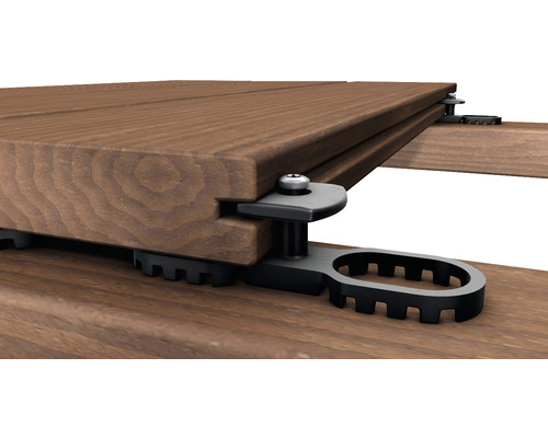Konsta Terraflex afstandhouders 6 mm voor aluminium onderconstructie met zelfborende schroef A4 4,8x35 mm 1 verpakking = 30 stuks