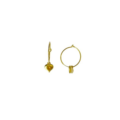 Pico Loveshine Hoops, Gold Plated
