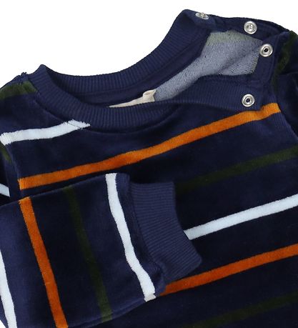 Minymo Pullover - Velours - Dark Navy