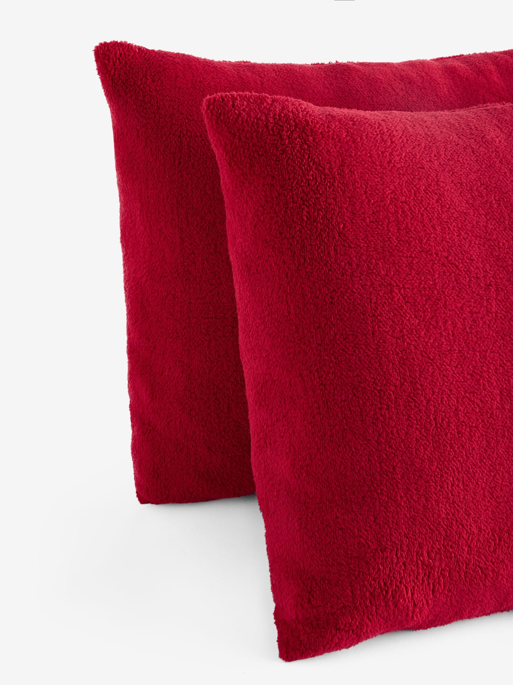 Set van 2 kussenslopen van badstof-fleece