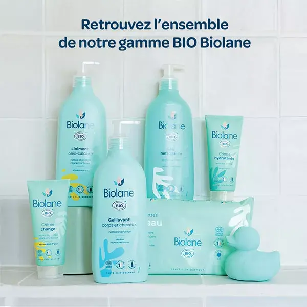 Biolane – Lenços Umedecidos Orgânicos – Pele Sensível – 54 Lenços compostos por 99% de Água