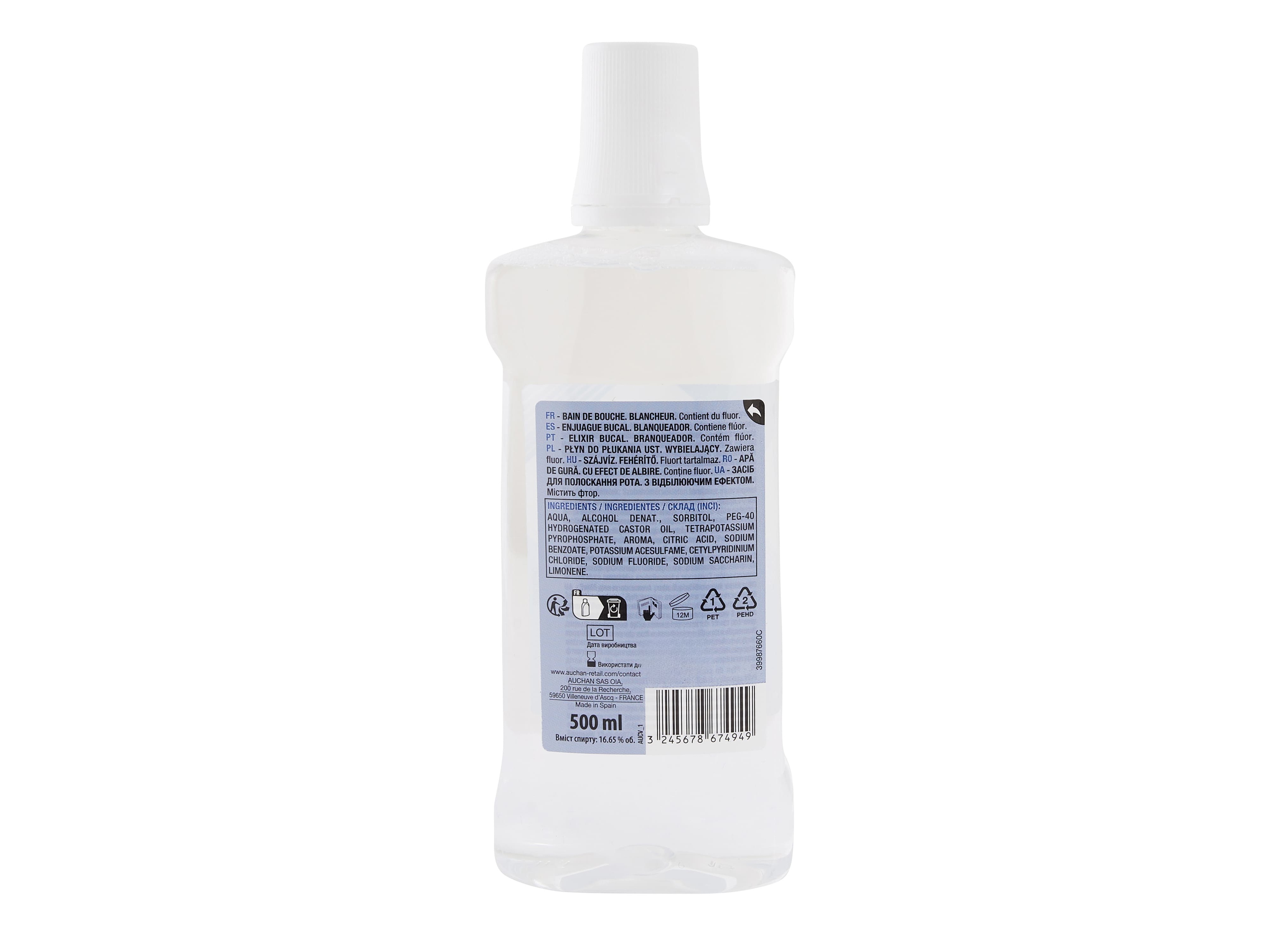 ELIXIR AUCHAN BRANQUEADOR 500ML