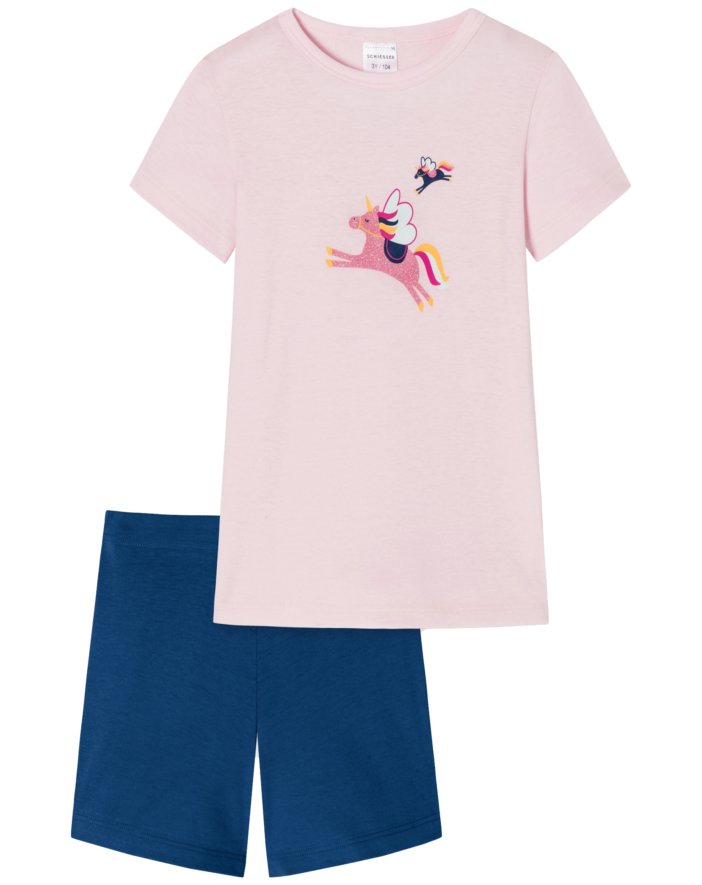 Schlafanzug LITTLE UNICORN kurz in rosa