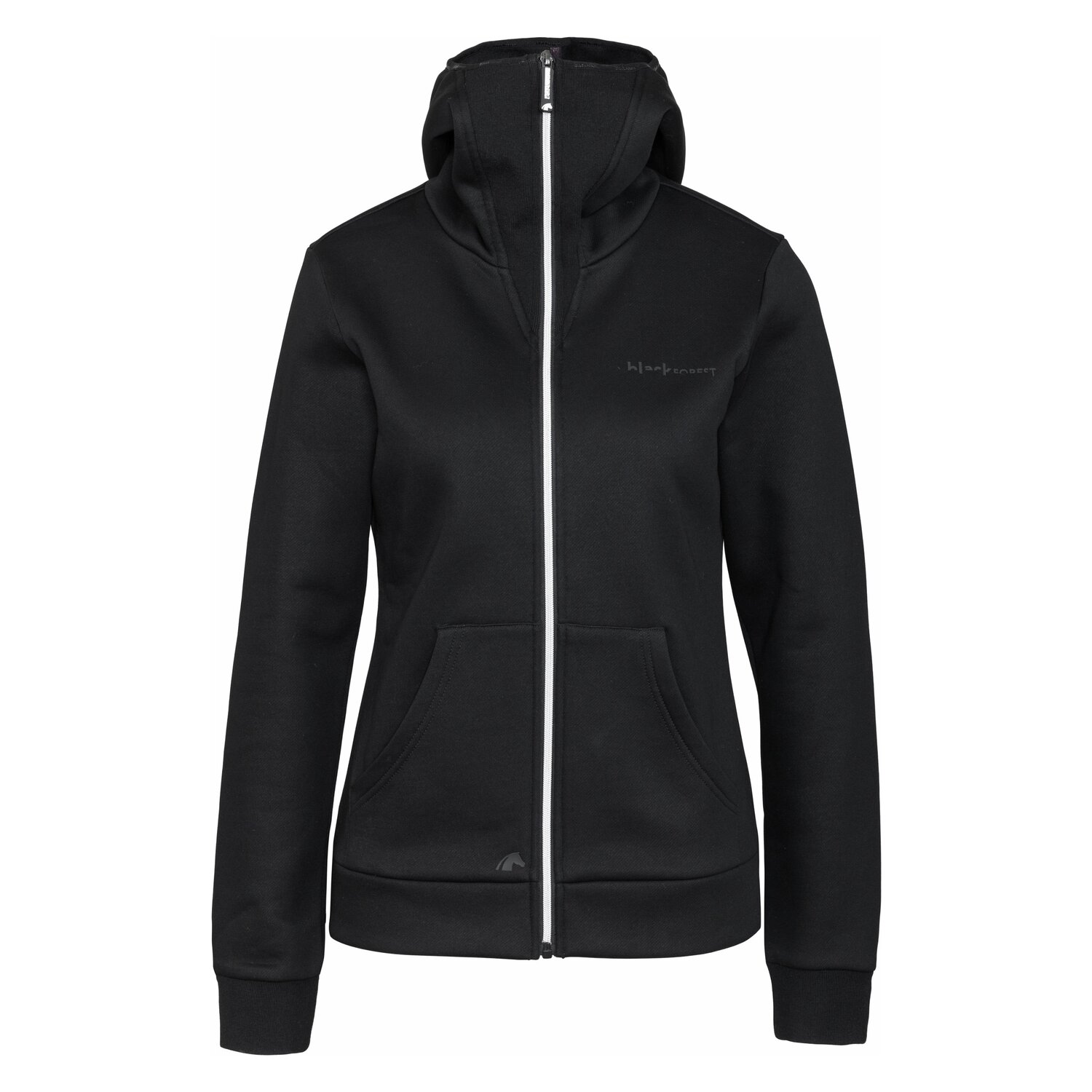 black forest Sweatjacke mit hohem Kragen - black