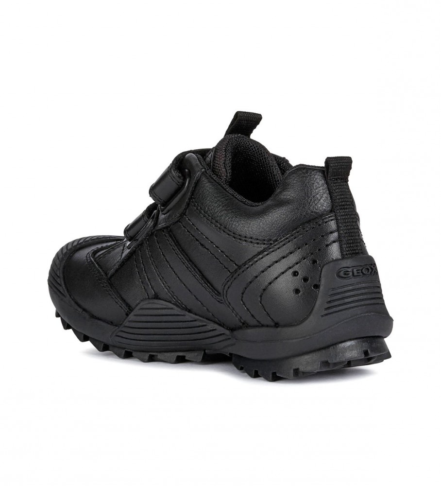 Sapatos GEOX Jr Savage em couro preto