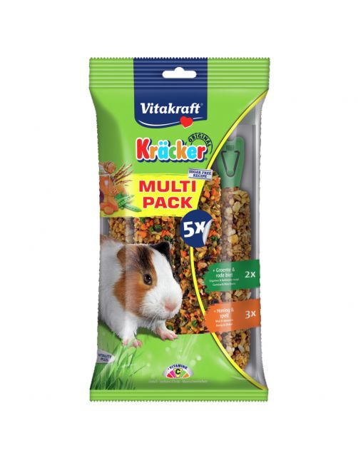 Vitakraft Cavia Kräcker Voordeelpak - Knaagdiersnack - 5 stuks