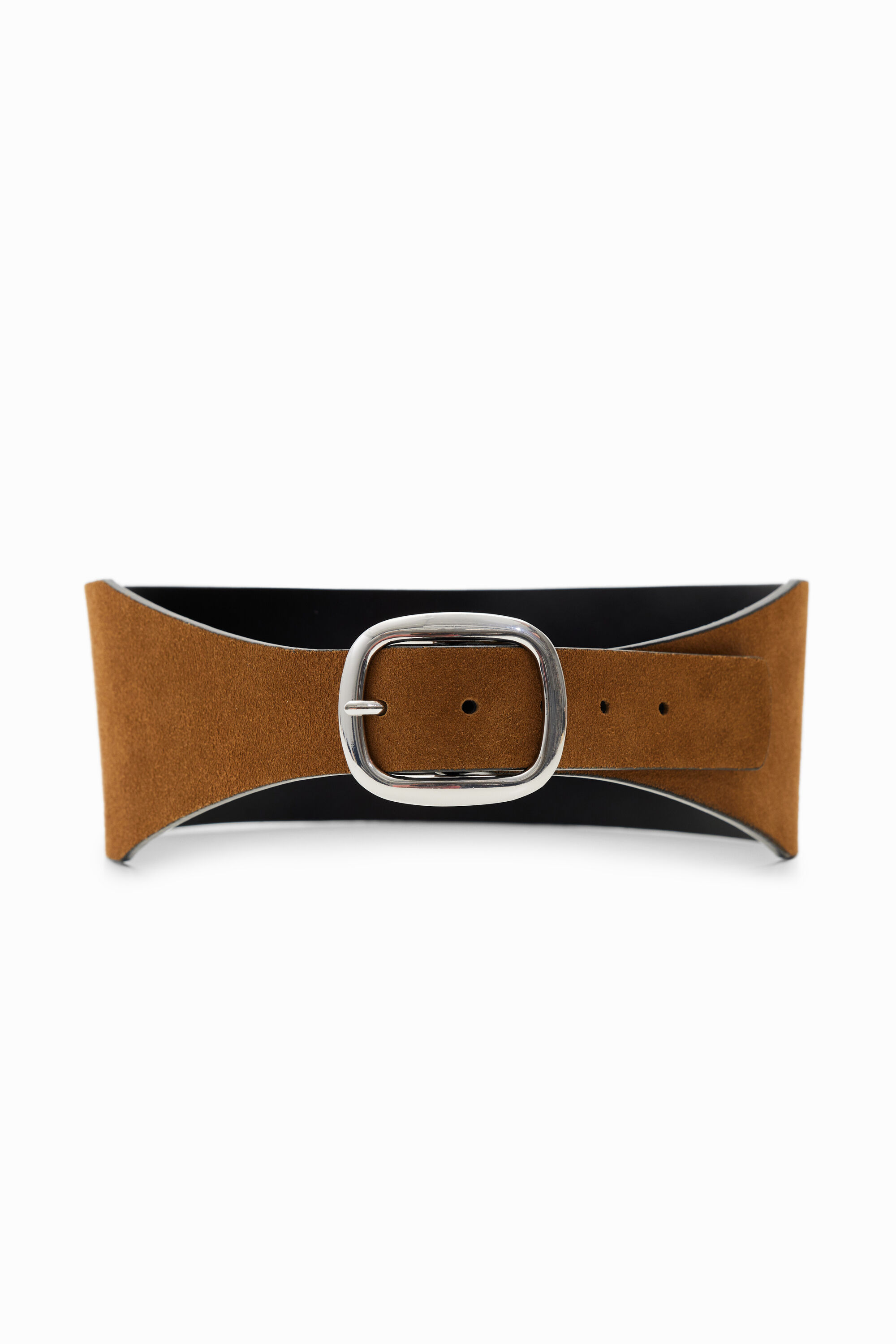 Ceinture cuir croûte de cuir
