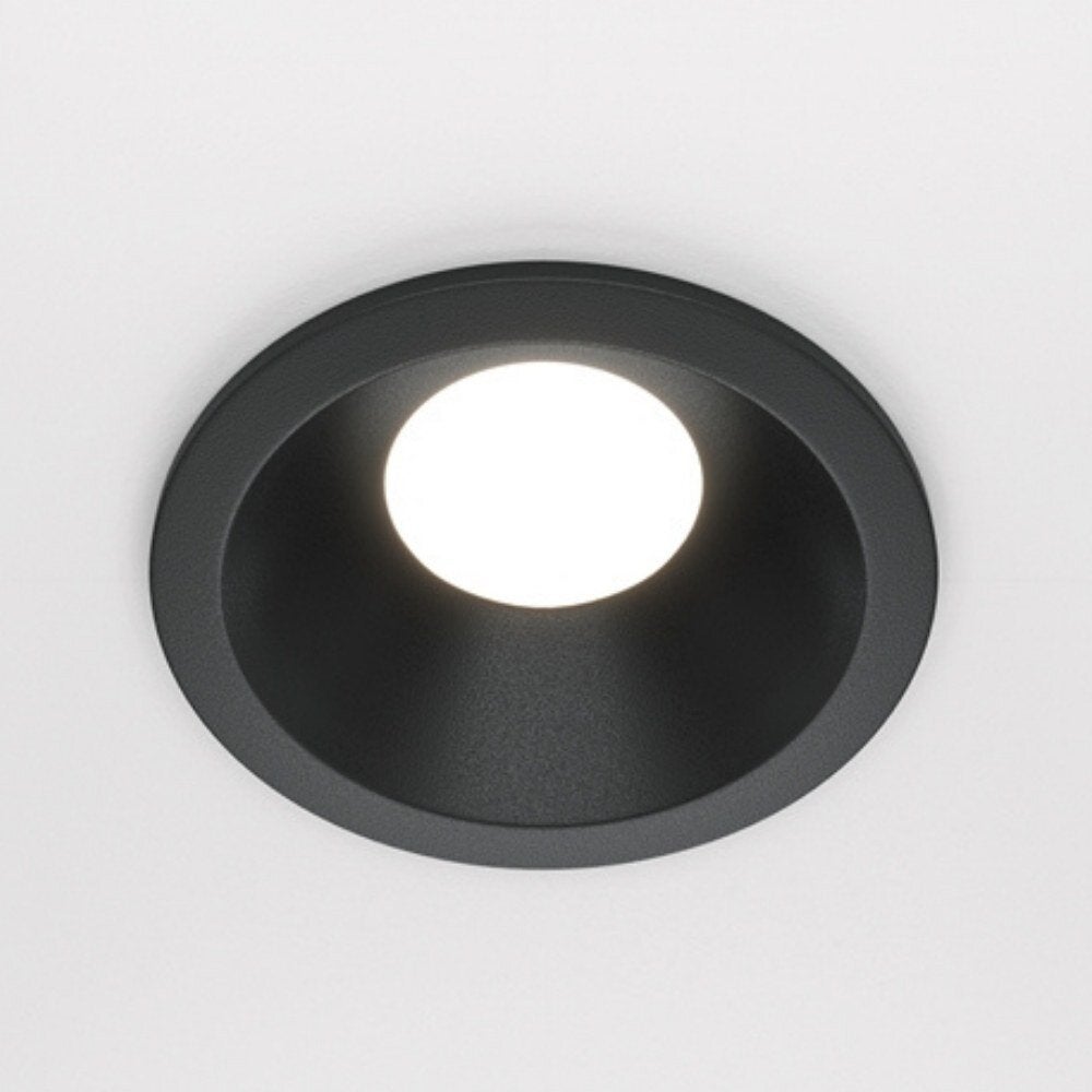 Zoom inbouw plafondspot in zwart GU10 IP65 rond