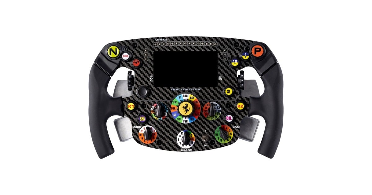 ThrustmasterT598-P Direct Axial Drive Force Feedback Wheel + Quick Release Adapter voor de T818 Direct Drive-Voet + Formula Wheel add-on Ferrari SF1000 Edition simulatorset  (Zwart, PS5, PS4 & PC met 2 pedalen)