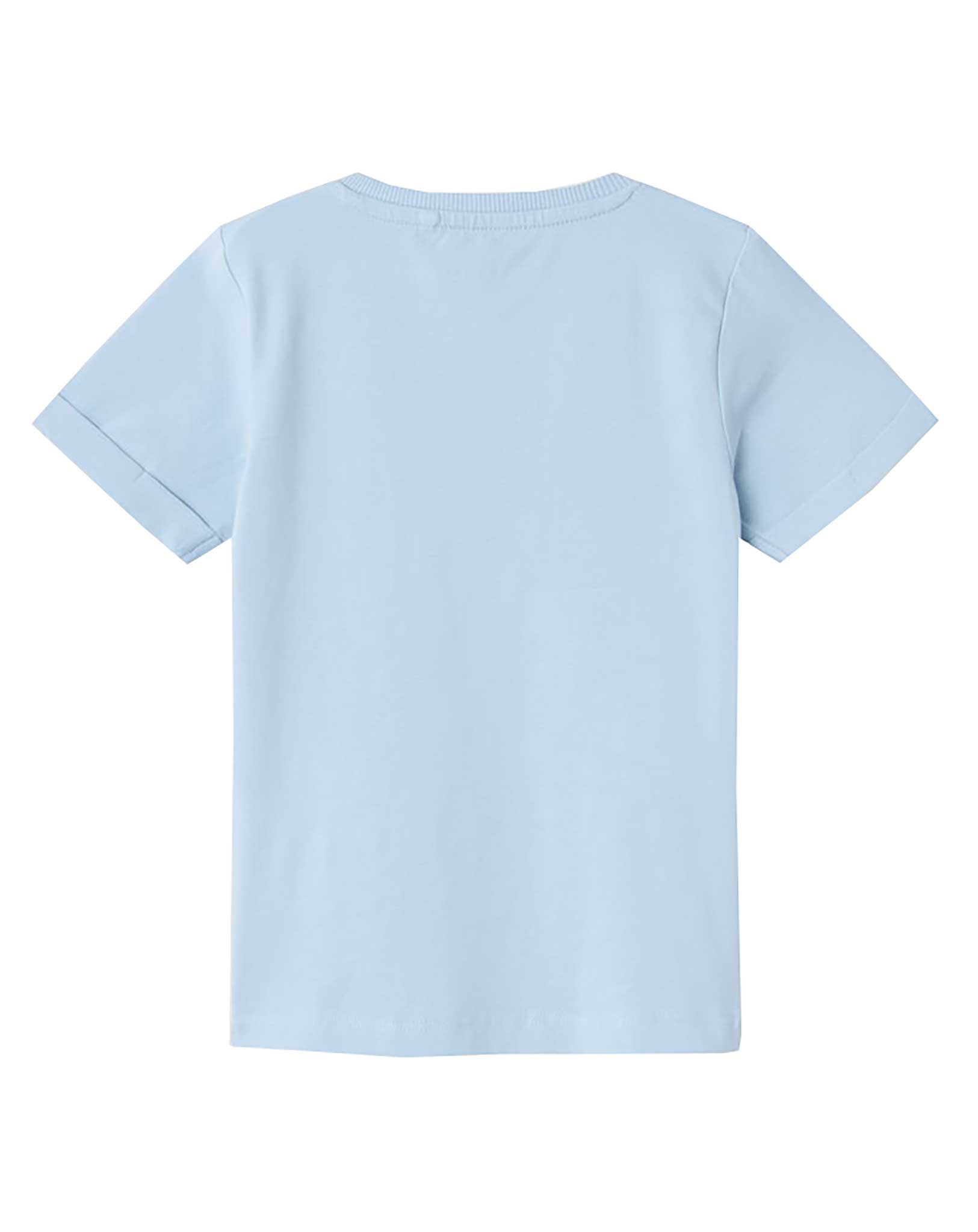 T-Shirt NMMVUX SLOW DOWN in chambray blue