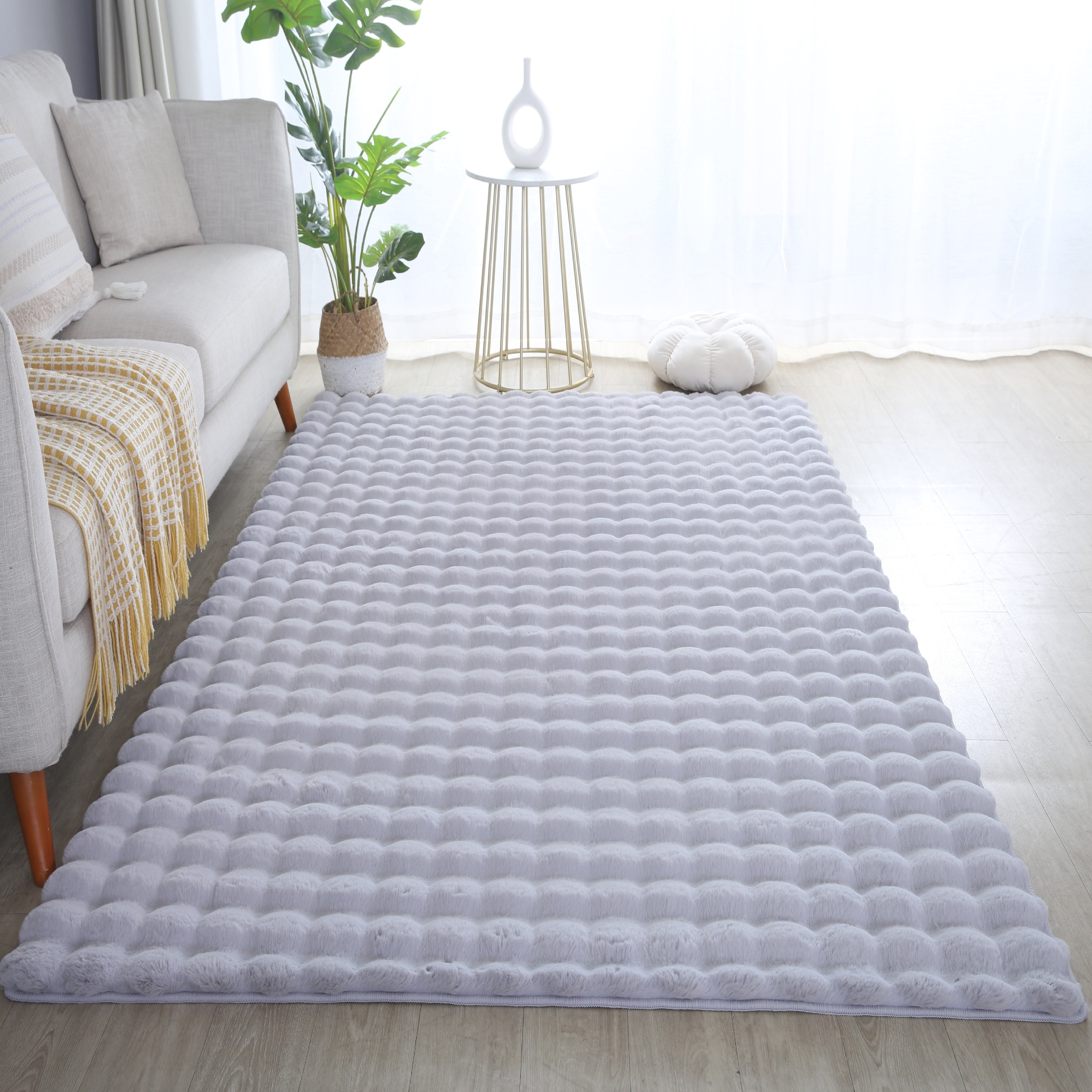 Ayyildiz Teppiche Hochflor-Teppich »AMBIANCE 5110« rechteckig 25 mm Höhe Läufer / Besonders weich / Dicker Flor / Pflegeleicht