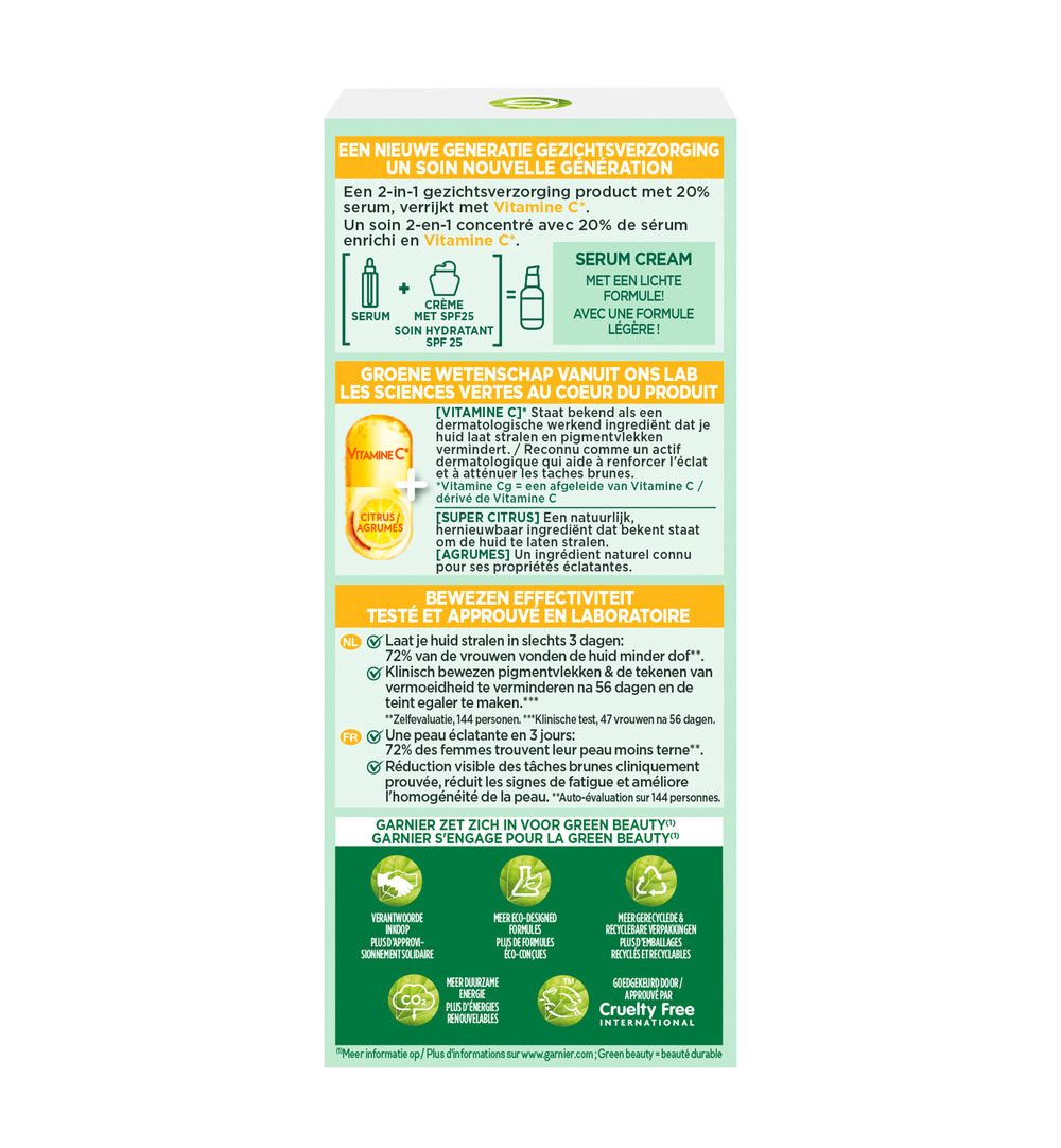 Garnier Skinactive Vitamine C Serum Cream Spf25 (50 ml)