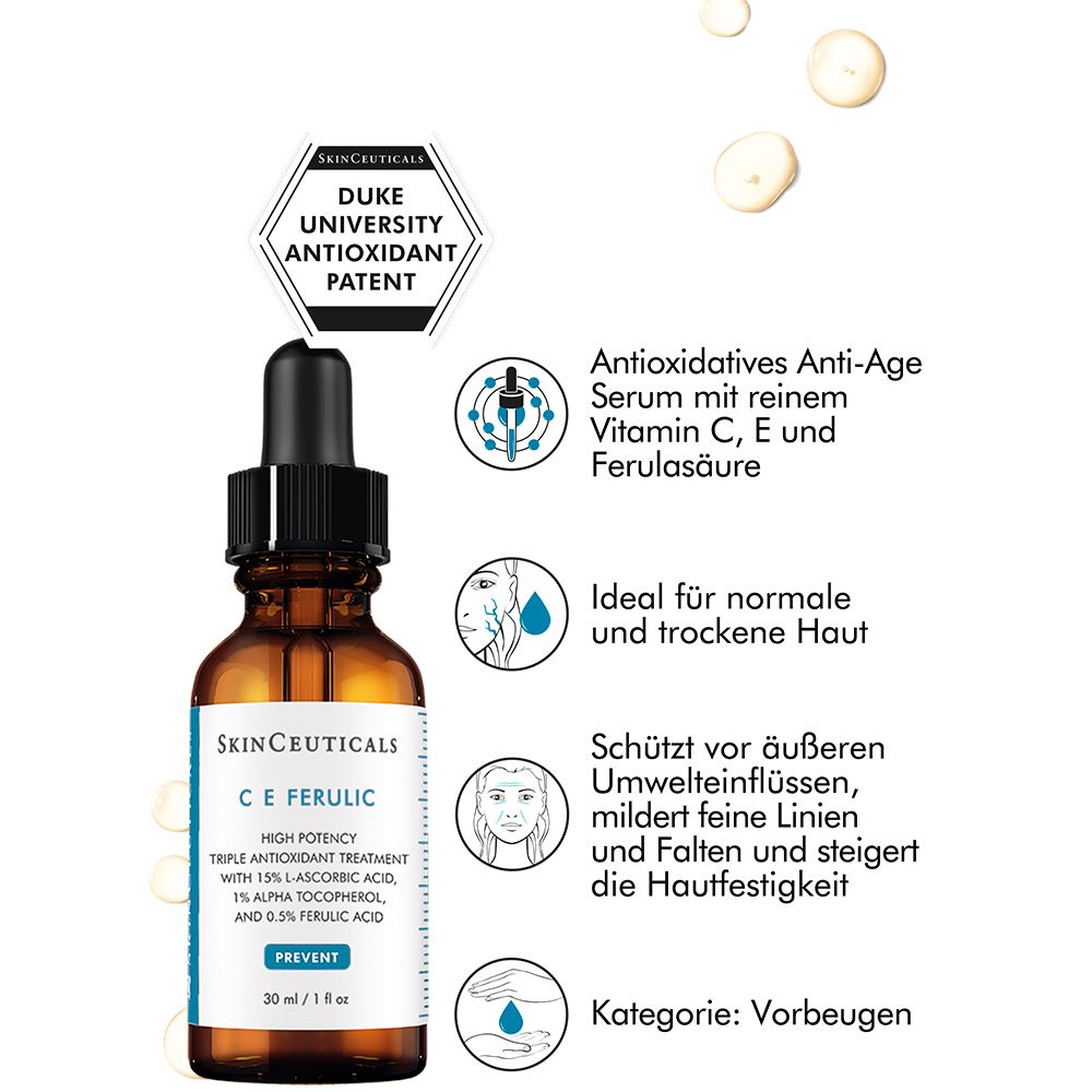SkinCeuticals C E FERULIC, antioxidatives Anti-Aging Serum mit Vitamin C