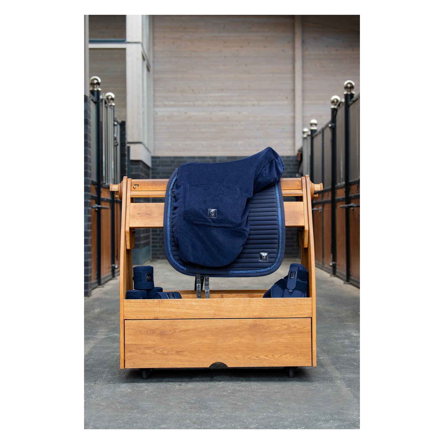 ESKADRON Classic Sports Sattelüberzug Cord  - navy