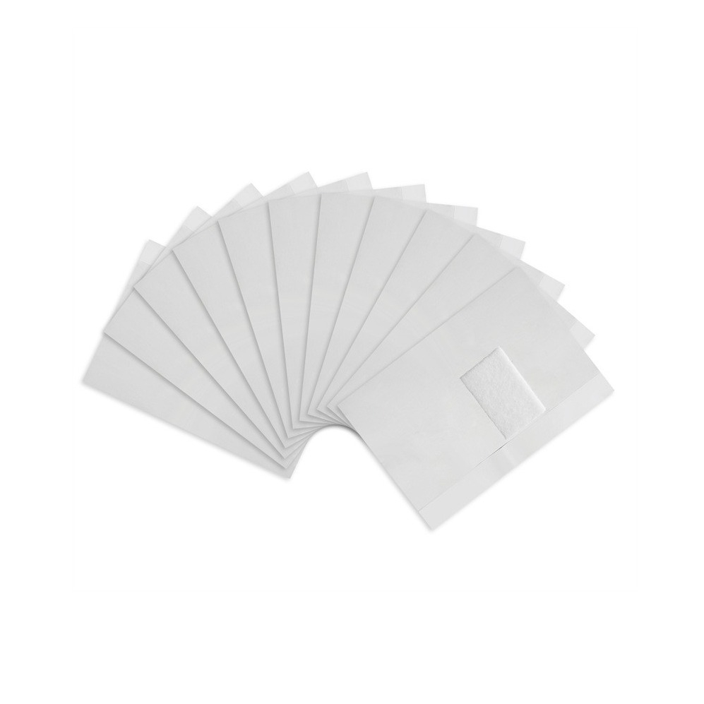(100er Set) Nagel Lack Entferner Soak Off Aluminiumfolie Remover Wraps - Silber
