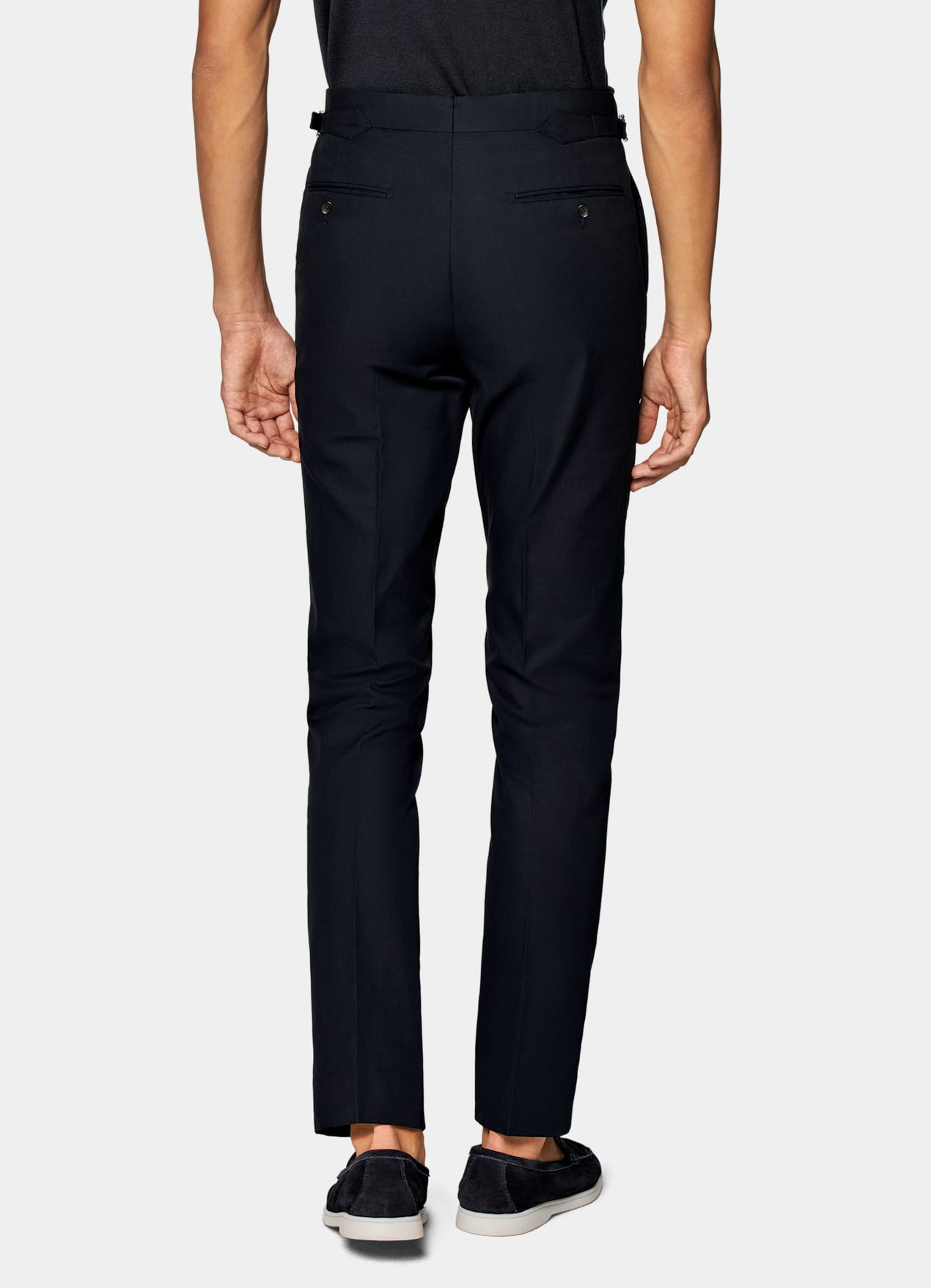 Pantalon Slim Leg Straight bleu marine