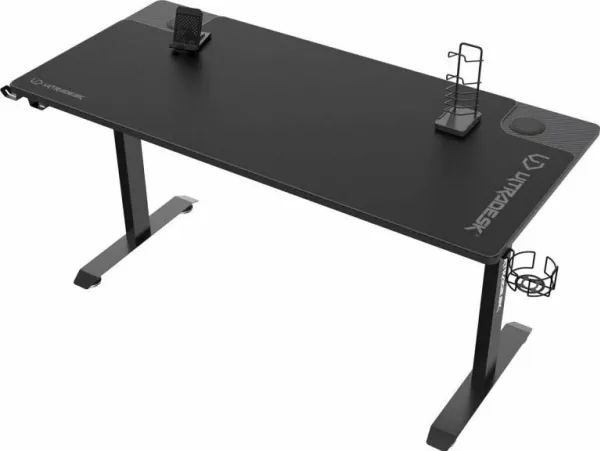 Ultradesk MOMENTUM, Lige, Friform facon, Spil, Sort, 1520 mm, 700 mm