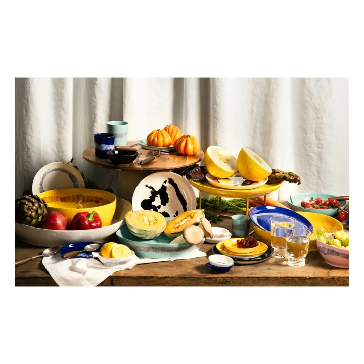 Serax Assiettes creuse Feast poivron, Ottolenghi - Set de 2 | Noir
