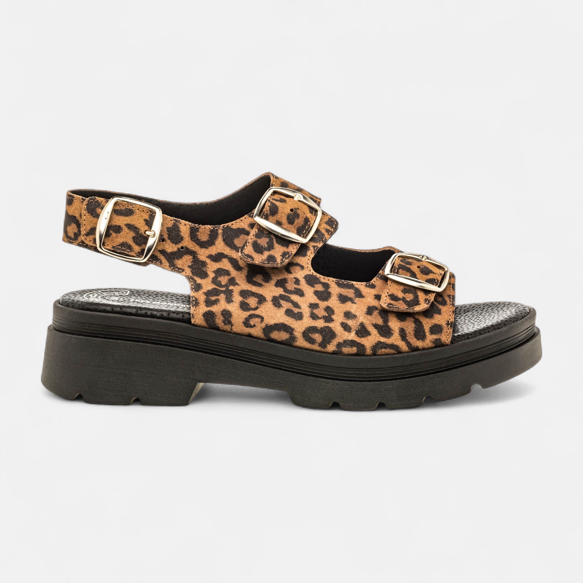 Sandales Femme en cuir camel