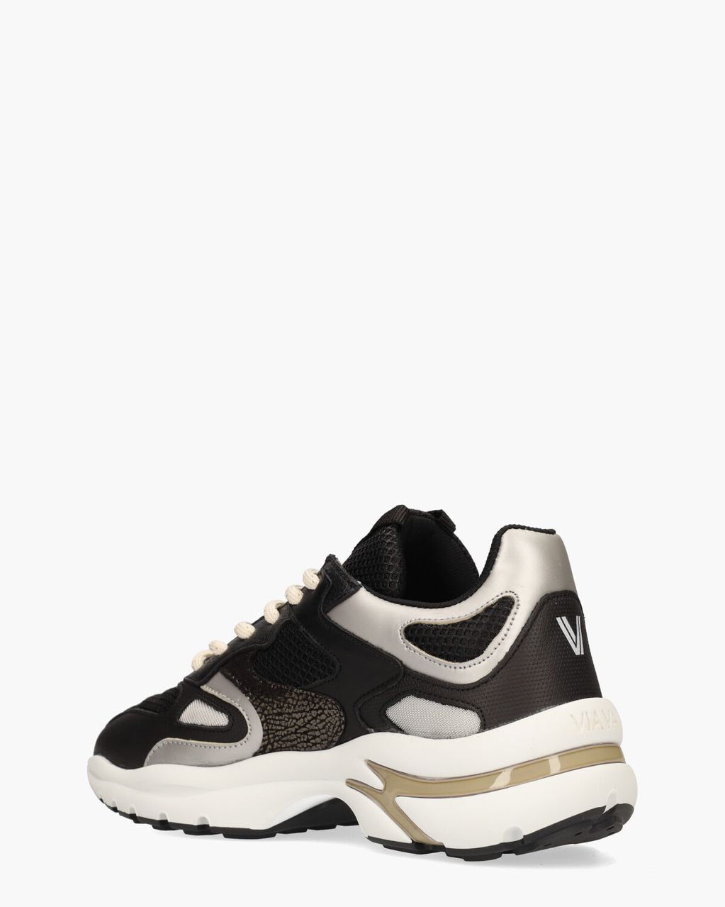 Via Vai Vesper Due Zwart Damessneakers