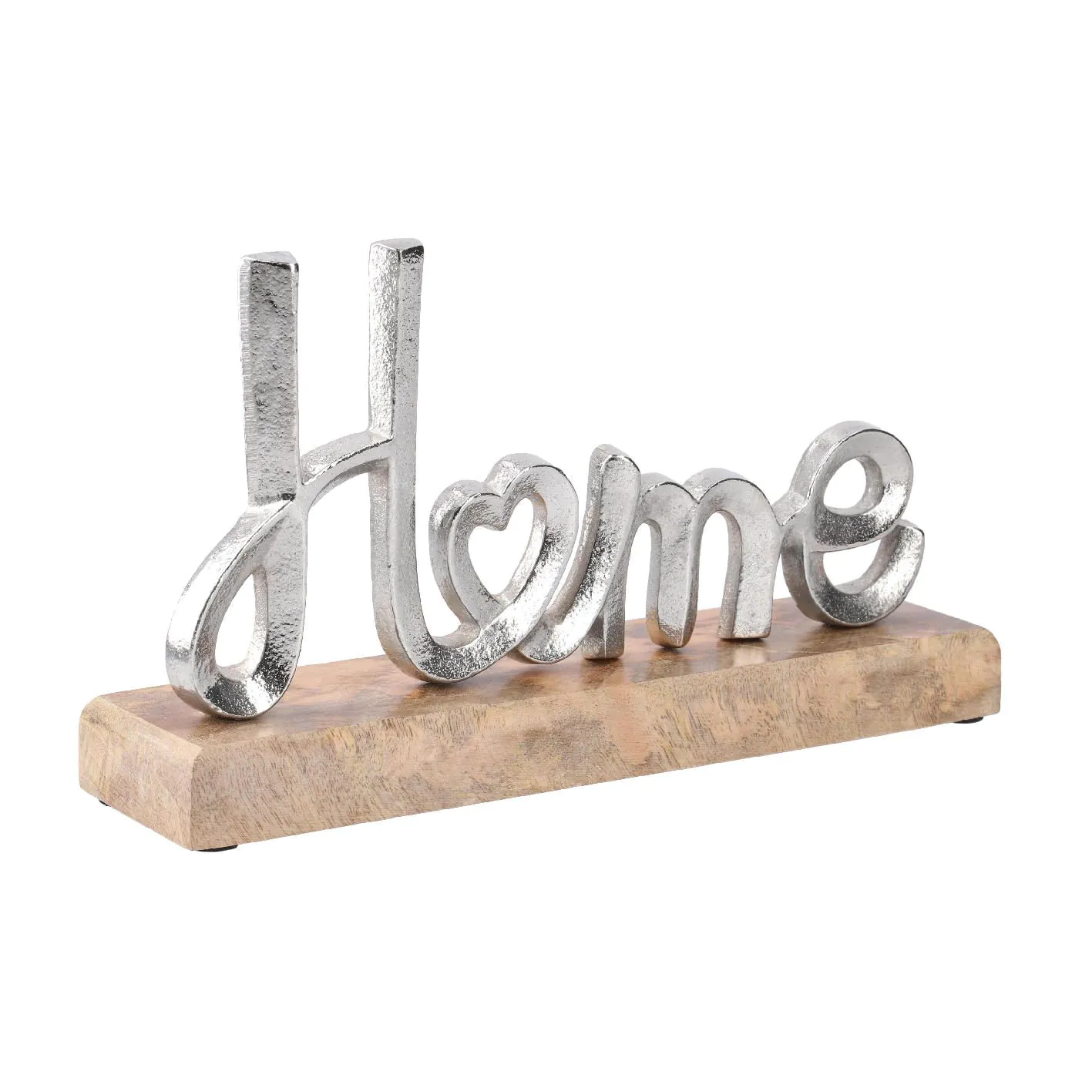 Deko-Buchstaben Home, silbermatt