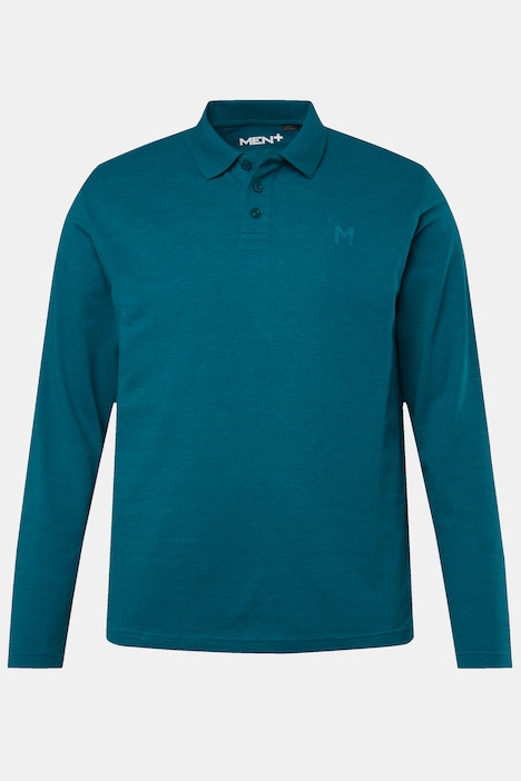 Men+ Poloshirt, Basic, Piqué, Langarm, bis 8 XL