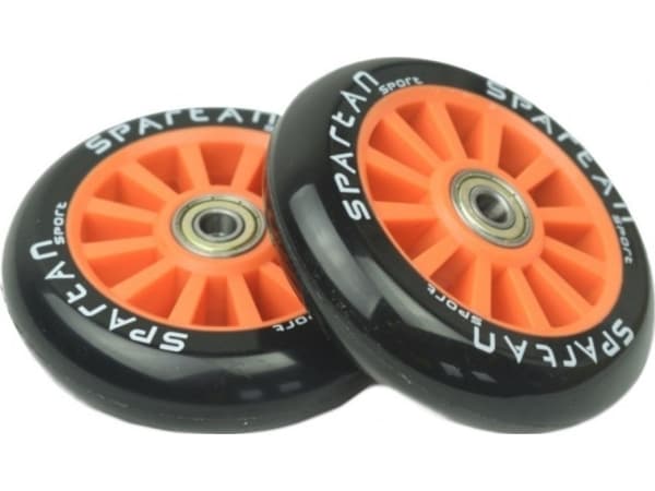 Spartanske stuntscooterhjul med ABEC7-lager (oransje)